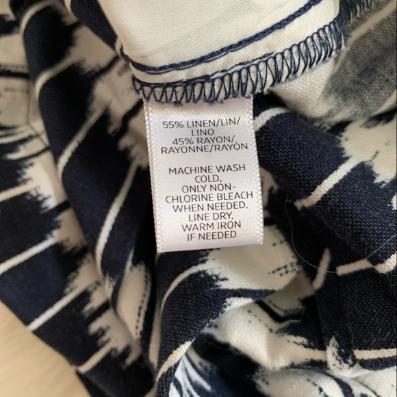 White and blue Loft skirt - Picture 2 of 2